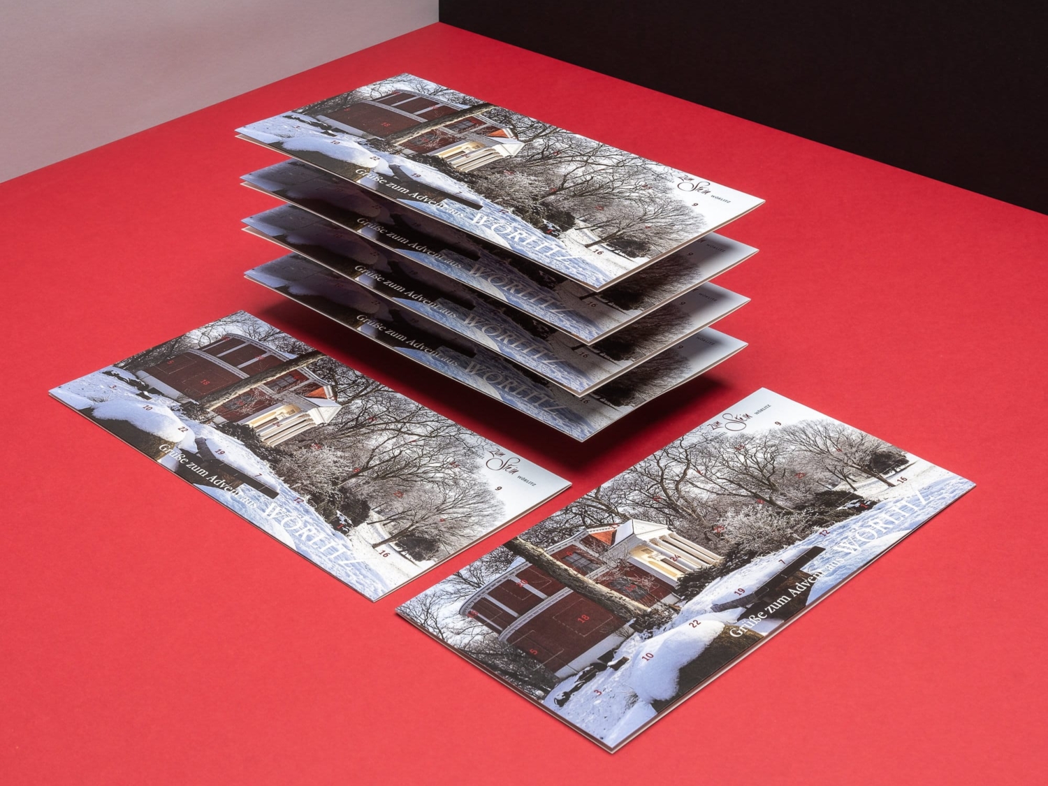 Projekt Adventskalender Karte mit Angebot